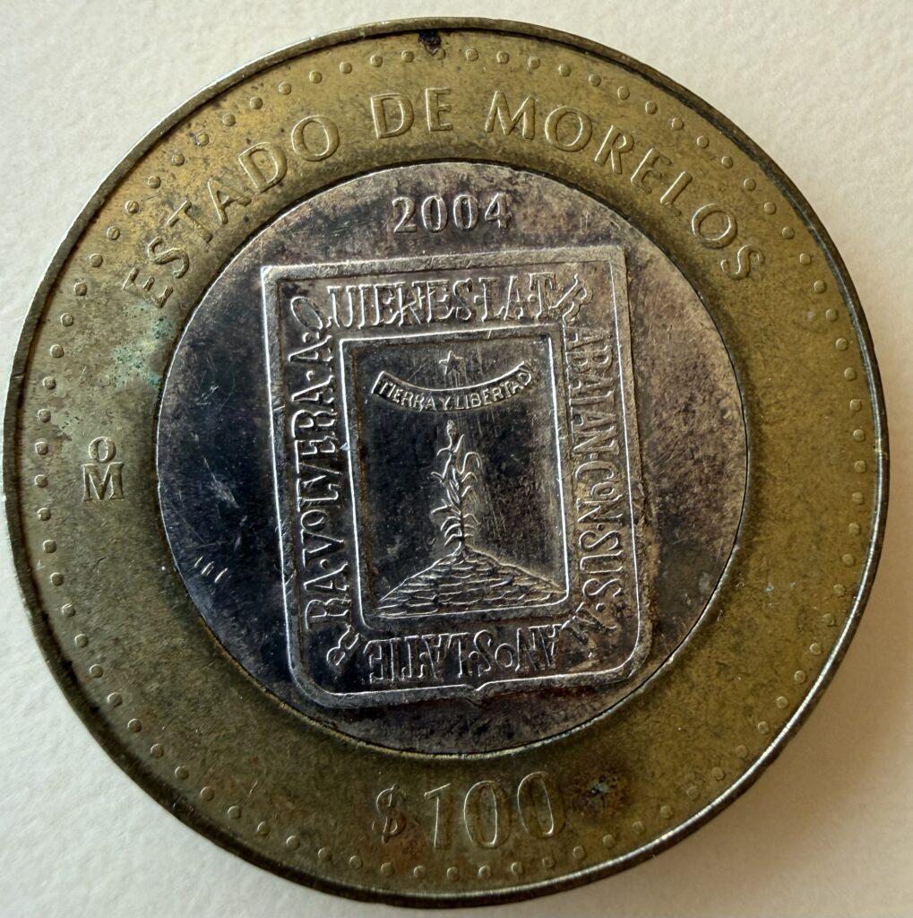 Inicio TodoPrecio.com 18 100 Pesos Morelos 2004 Bimetalica Plata | Primera Fase