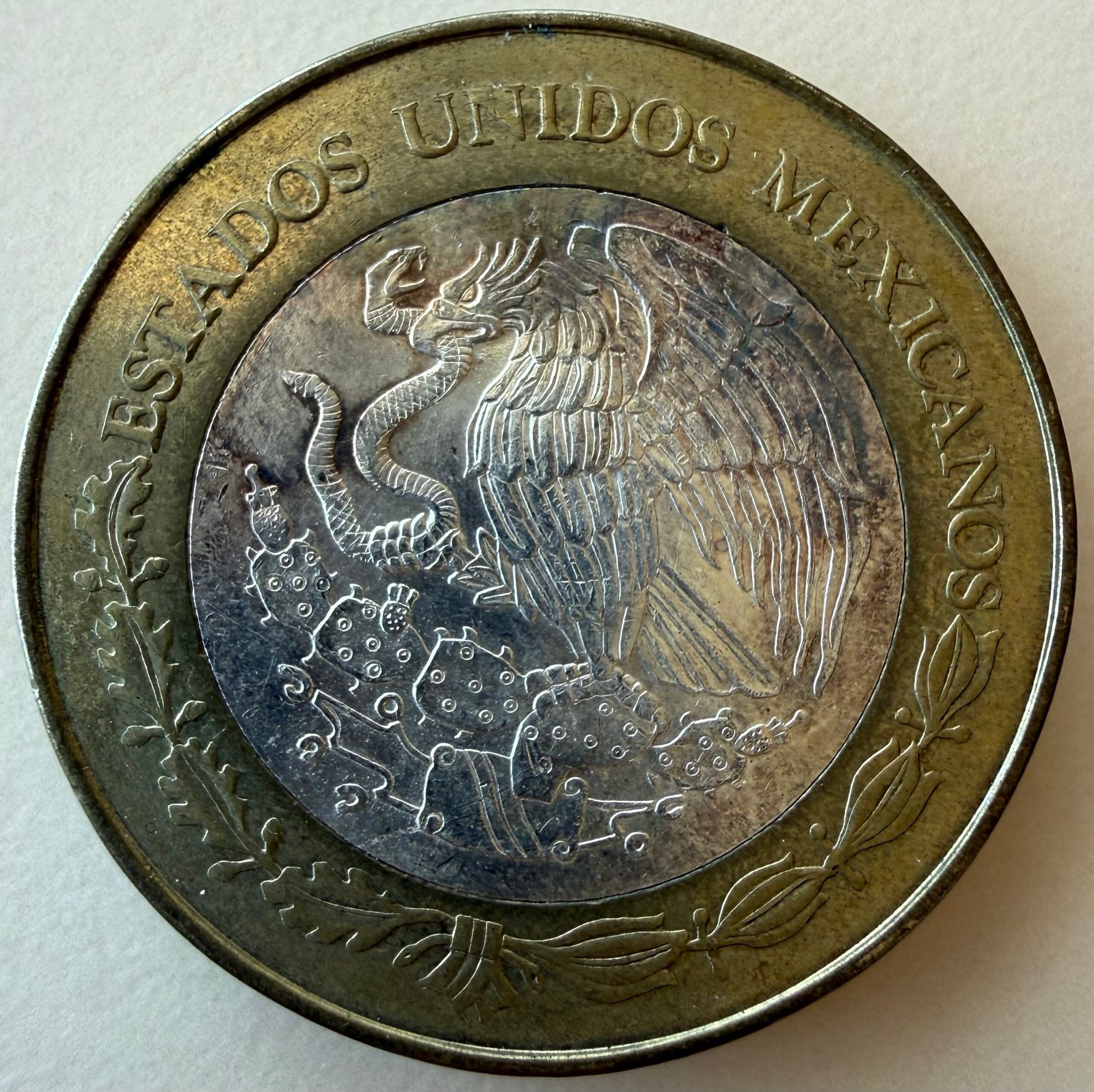 100 Pesos Oaxaca 2007 Bimetalica Plata | Segunda Fase 2 100 Pesos Oaxaca 2007 Bimetalica Plata | Segunda Fase - Image 2