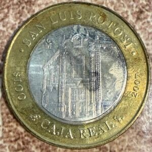 100 Pesos San Luis Potosí 2007 Bimetalica Plata | Segunda Fase