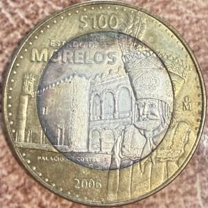 100 Pesos Morelos 2006 Bimetalica Plata | Segunda Fase