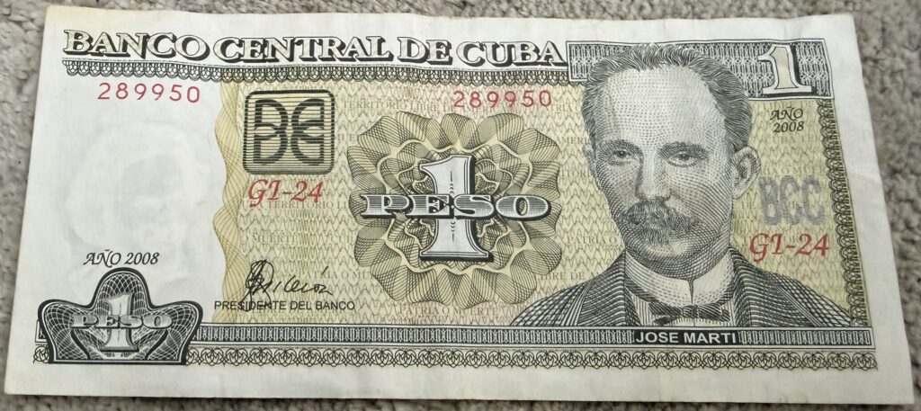 Inicio TodoPrecio.com 56 Billete $1 Peso 2008 José Marti Fidel Castro | Cuba