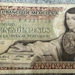 Billete 1000 Pesos 1982 Juana de Asbaje México