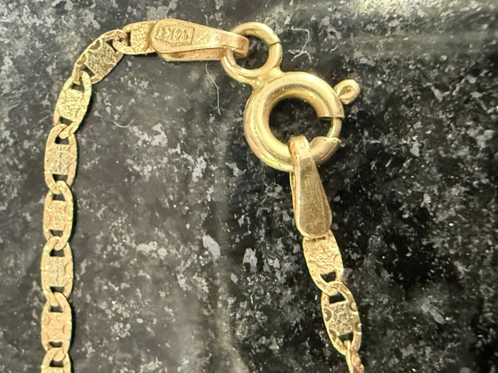 Inicio TodoPrecio.com 60 Cadena de Oro 14K – 52 cm x 3mm | Italy Eslabón con Textura Martillada