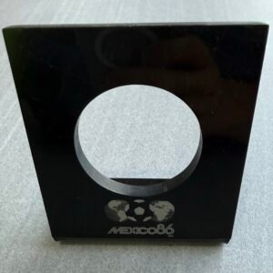 Exhibidor Auténtico 2 Onzas 200 Pesos Plata 1986 Mundial