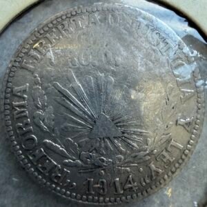 1 Peso Guerrero 1914 Electrum Oro 0,300  | Revolución Mexicana