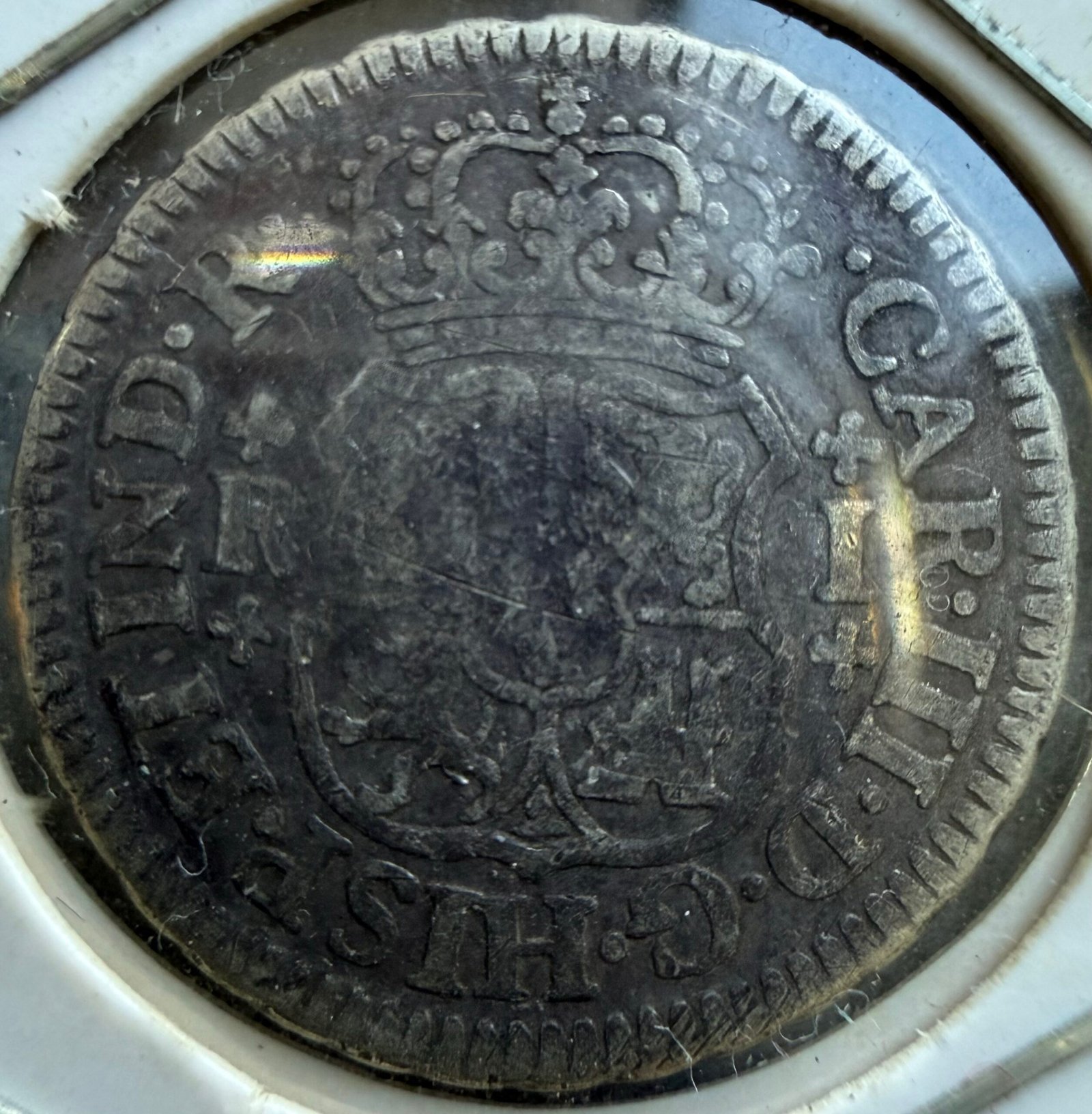 1 Real Columnaria 1767 Plata México Mo. 2 1 Real Columnaria 1767 Plata México Mo. - Image 2