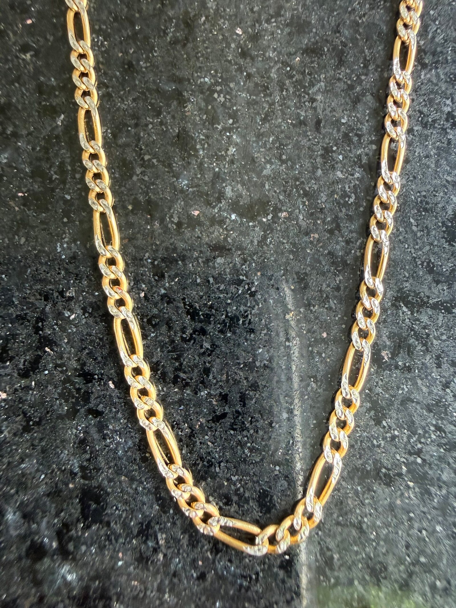 Cadena Oro Sólido 14K Figaro 3x1 Diamantada Italy | 40 cm x 3 mm | 4.4 g 3 Cadena Oro Sólido 14K Figaro 3x1 Diamantada Italy | 40 cm x 3 mm | 4.4 g - Image 3