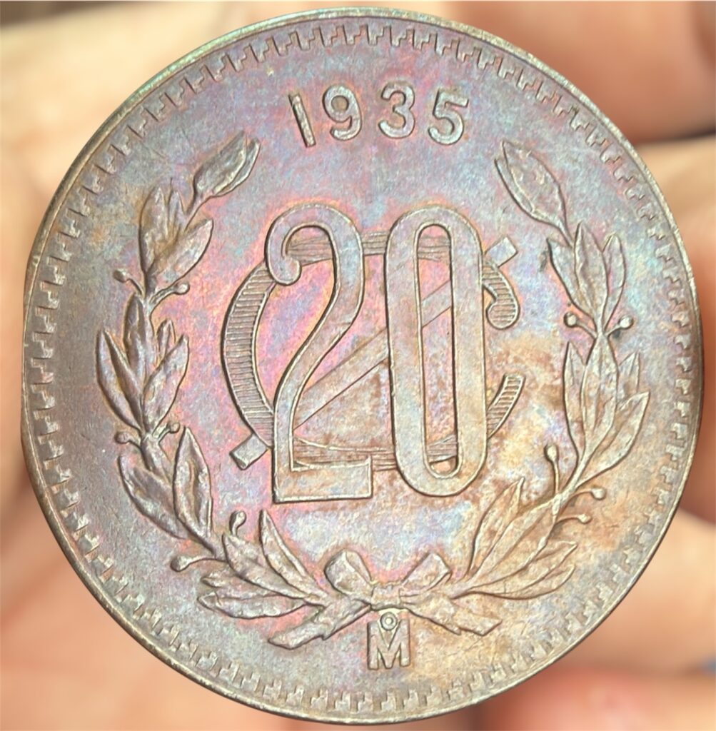 Inicio TodoPrecio.com 9 20 Centavos Monograma 1935 | Escasa