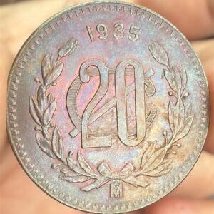 20 Centavos Monograma 1935 | Escasa