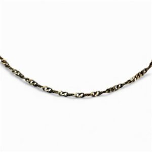 Collar de Oro 14K Cubano Torzal