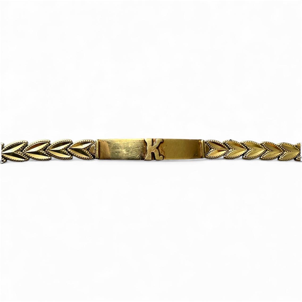 Pulsera de Oro 14K | Diseño de Hojas Labradas | 6.1 g | 15 cm | 5 mm 3 Pulsera de Oro 14K | Diseño de Hojas Labradas | 6.1 g | 15 cm | 5 mm - Image 3