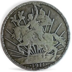 1 Peso Caballito 1911 Plata México – Peso histórico de colección