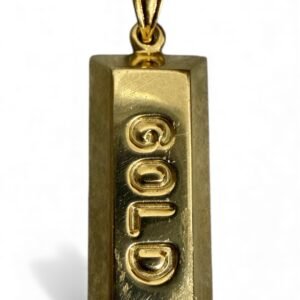 Dije de Oro 14K Lingote GOLD | 2.5cm x 1.1 cm