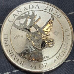 3/4 Onza Plata 9999 $2 Dólares 2020 | Canada