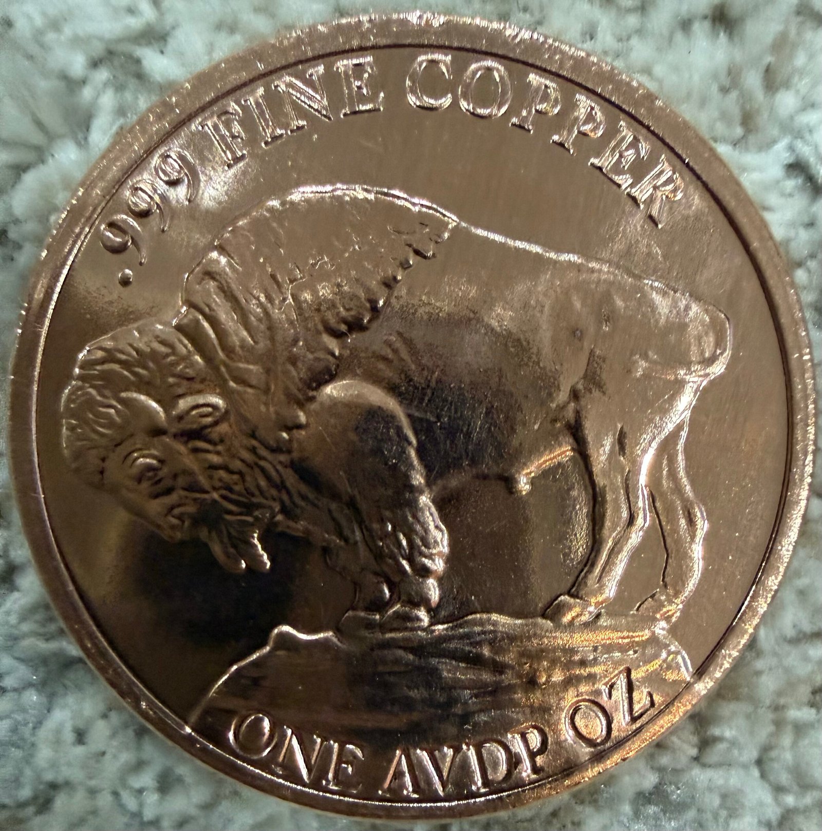 1 Oz. Cobre .999 Apache Americano Búfalo Nickel 2 1 Oz. Cobre .999 Apache Americano Búfalo Nickel - Image 2