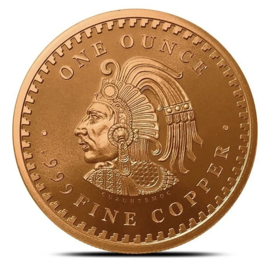 Inicio TodoPrecio.com 50 1 Oz Cobre .999 Cuauhtémoc - Calendario Azteca México