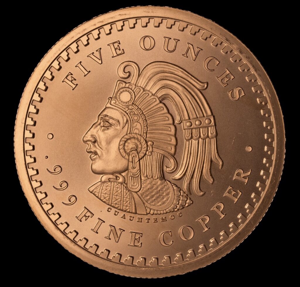 Inicio TodoPrecio.com 53 5 Oz Cobre .999 Cuauhtémoc - Calendario Azteca México