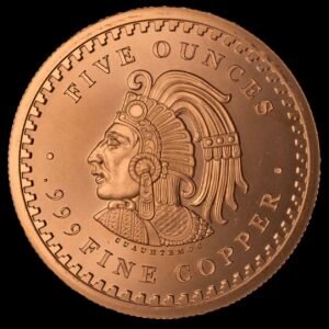 5 Oz Cobre .999 Cuauhtemoc - Calendario Azteca México