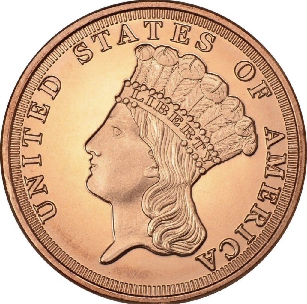 Inicio TodoPrecio.com 52 1 Oz Cobre .999 Cabeza de Indio Princesa USA