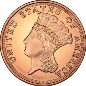 1 Oz Cobre .999 Cabeza de Indio Princesa USA