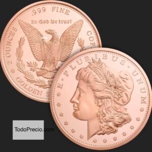 2 Oz Cobre 999 Dólar Morgan USA