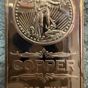 1 Oz. Cobre .999 Lingote Doble Águila Saint