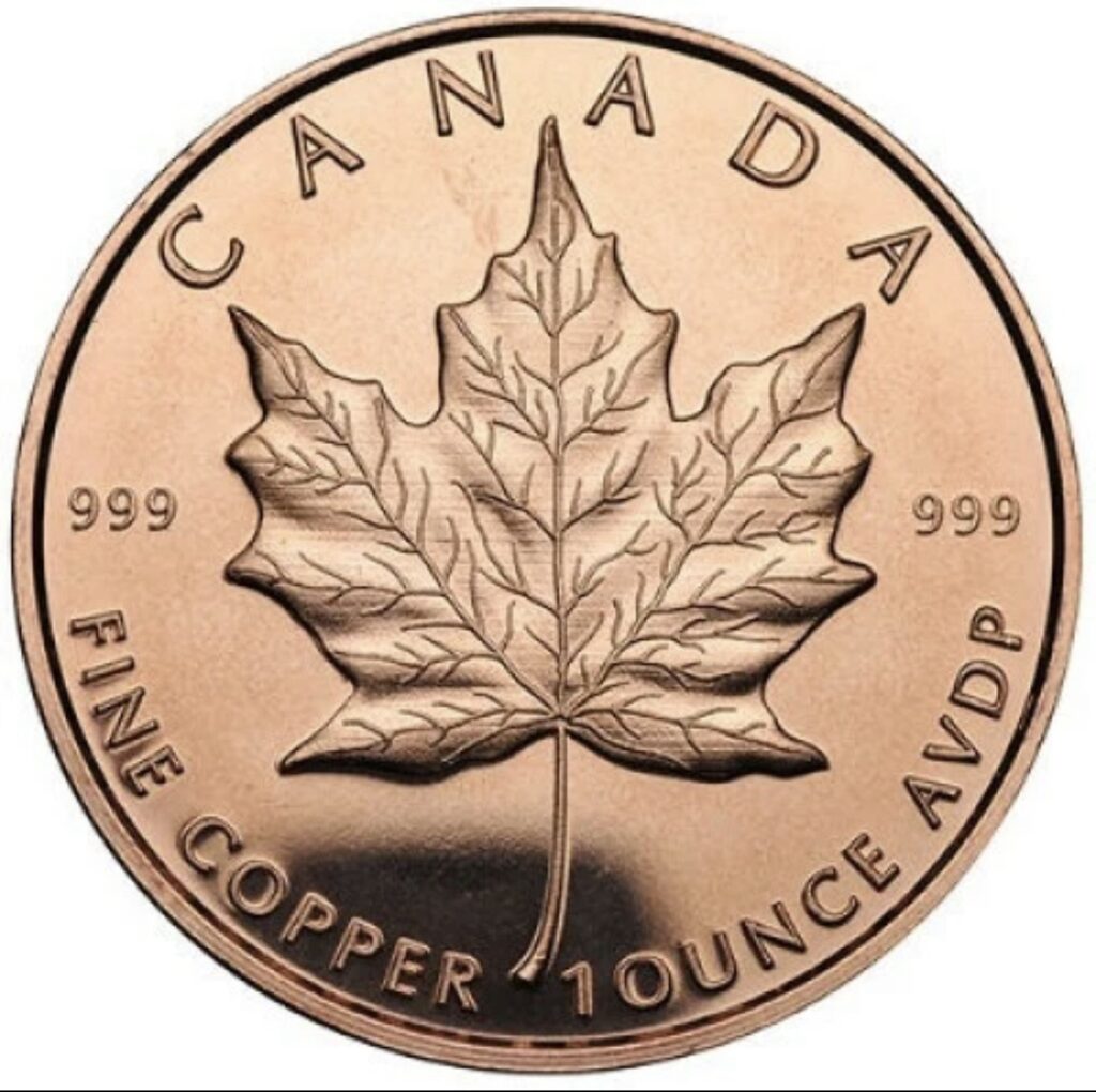 Inicio TodoPrecio.com 47 1 Oz Cobre .999 Canada Hoja de Maple