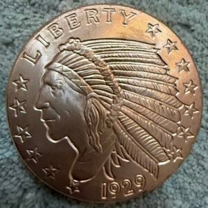 2 Oz Cobre .999 Indian Head Dólares USA