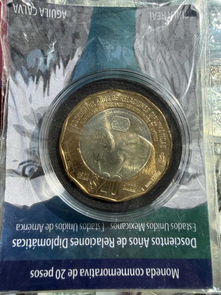 Inicio TodoPrecio.com 19 Blíster Original Banco de México $20 Pesos 200 Años de Relaciones Diplomáticas