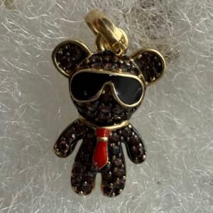 Dije de Oro 10k Oso con lentes de sol