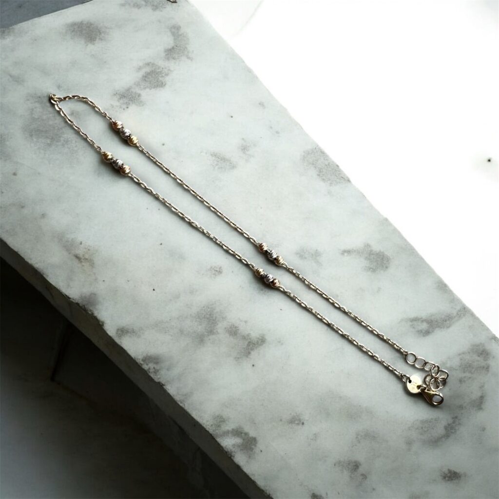 Inicio TodoPrecio.com 19 Tobillera de Oro 14K 3 Tonos Italy