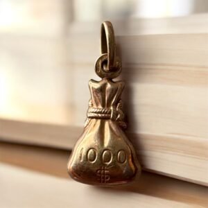 Dije de Bolsa de Saco de $1000 Dólares | Oro 10K