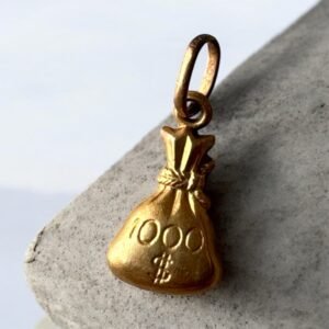 Dije Saco de $1000 Dólares | Oro 14k