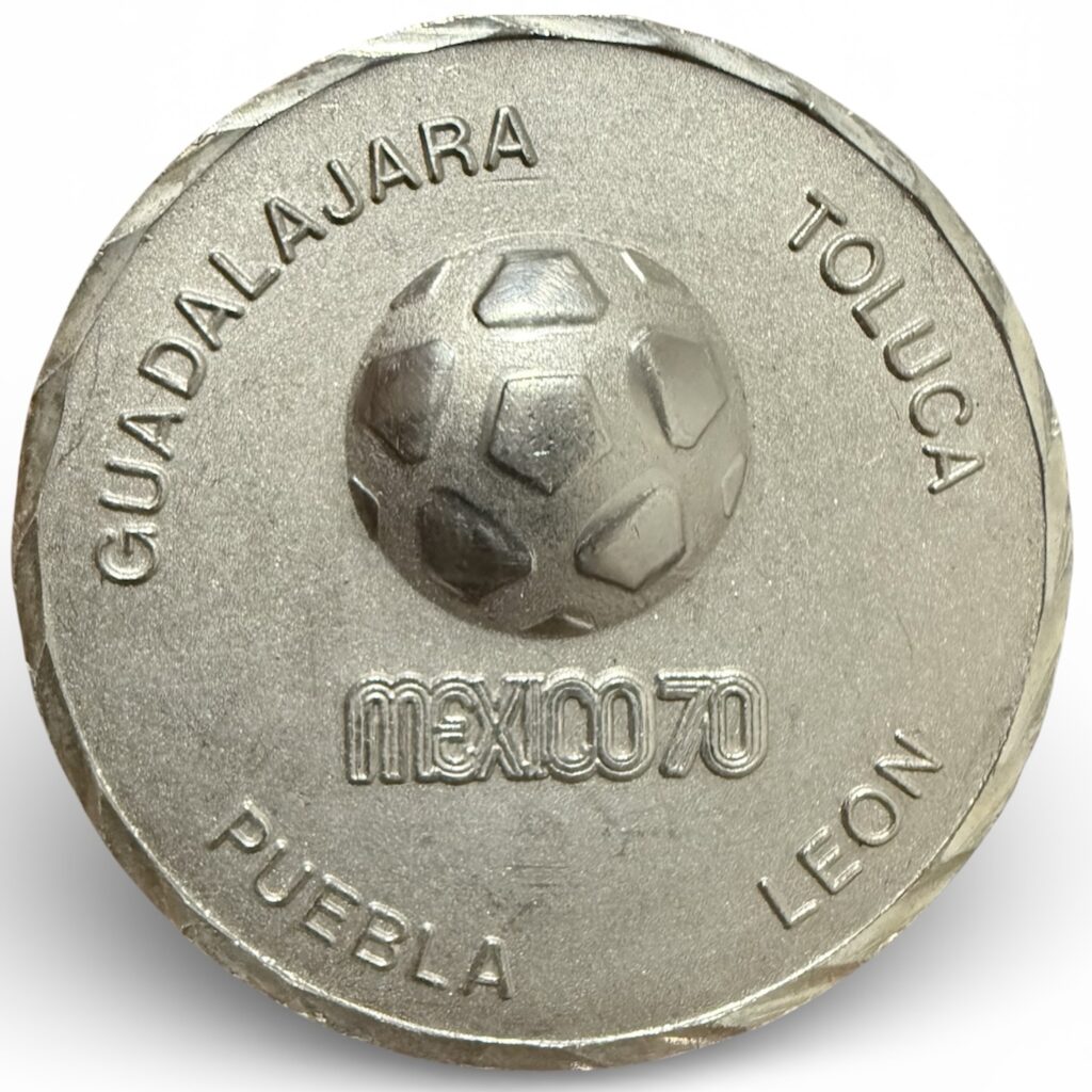 Inicio TodoPrecio.com 17 Medalla Plata Pura Conmemorativa Mundial Futbol Mexico 1970