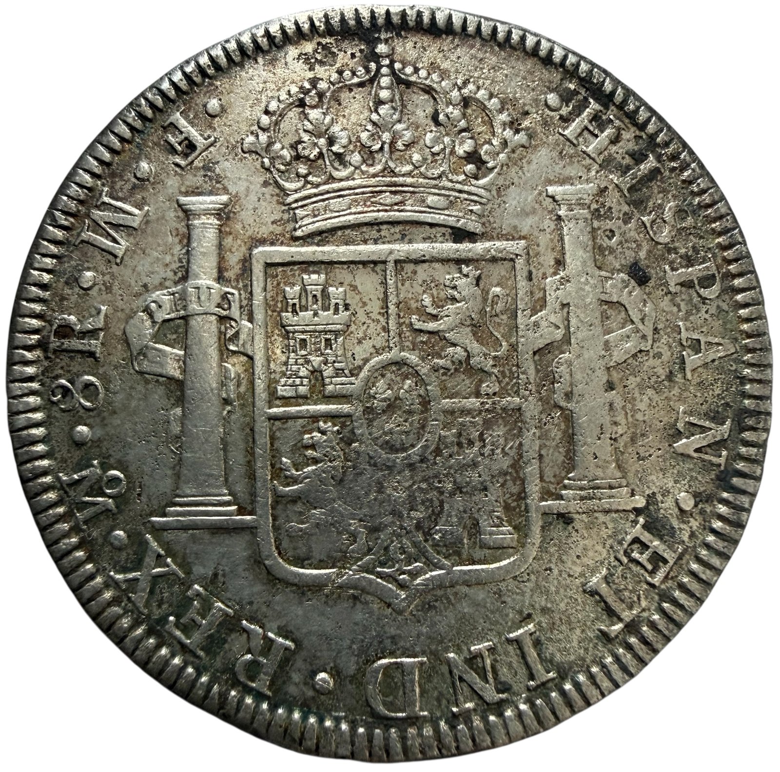 8 Reales Carolus lll 1772 Mo. | Error Ensayador FM Invertido 2 8 Reales Carolus lll 1772 Mo. | Error Ensayador FM Invertido - Image 2