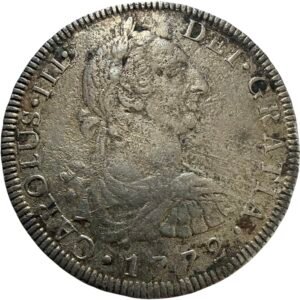 8 Reales Carolus lll 1772 Mo. | Error Ensayador FM Invertido