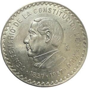 10 Pesos Benito Juárez 1857 - 1957 Plata 0.900 | Centenario de la Constitución