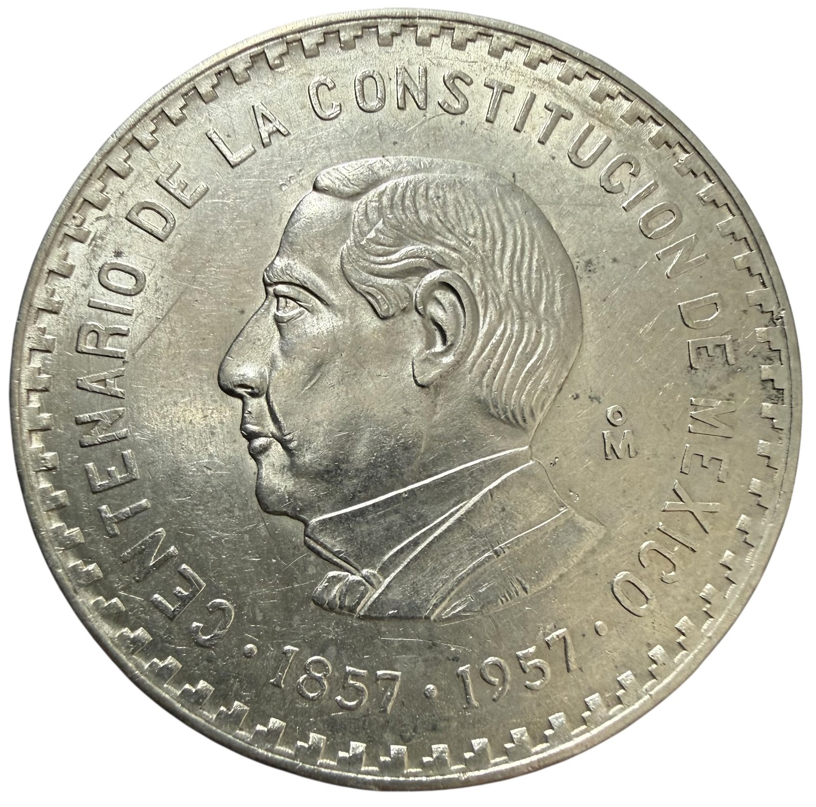10 Pesos Benito Juárez 1857 - 1957 Plata 0.900 | Centenario de la Constitución 1 10 Pesos Benito Juárez 1857 - 1957 Plata 0.900 | Centenario de la Constitución