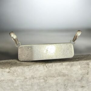 Dije Barra Lingote Rústico Plata .925