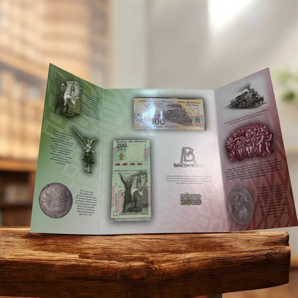 Inicio TodoPrecio.com 60 Set Billetes $100 $200 Conmemorativos Independencia y Revolución Banxico