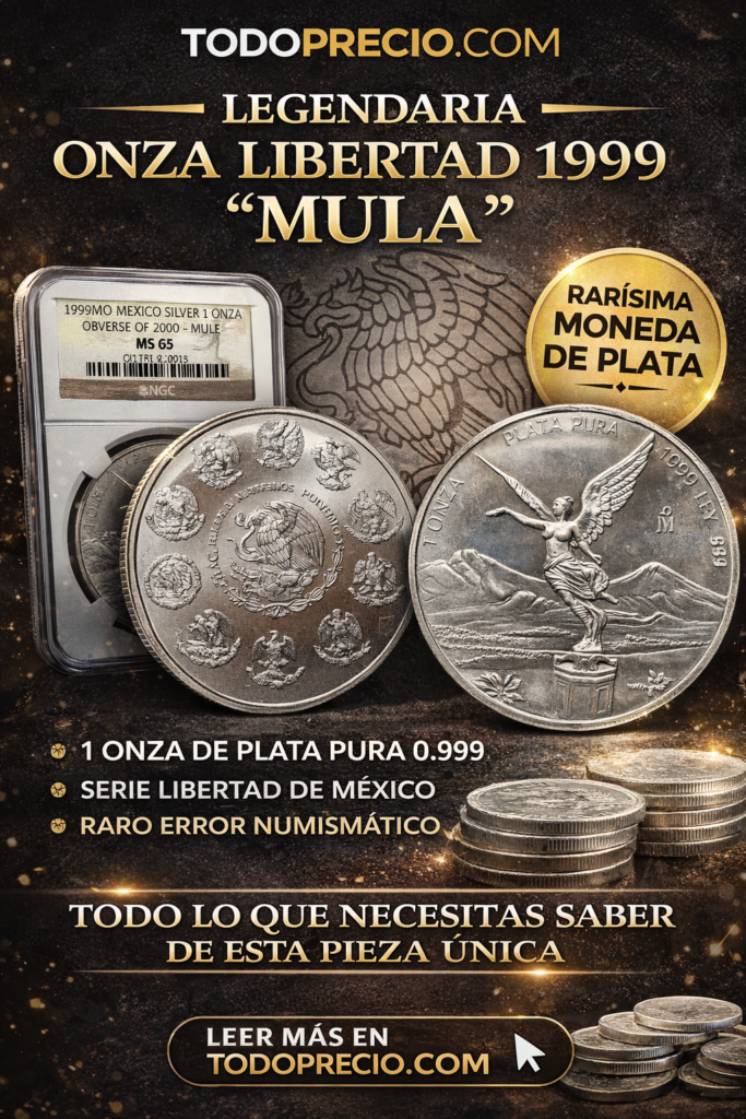 Onza Libertad 1999 “Mula”: La Joya de Plata que Sorprendió al Mundo Numismático 2 1c444074 ec32 4b1d b213 fe07427228df