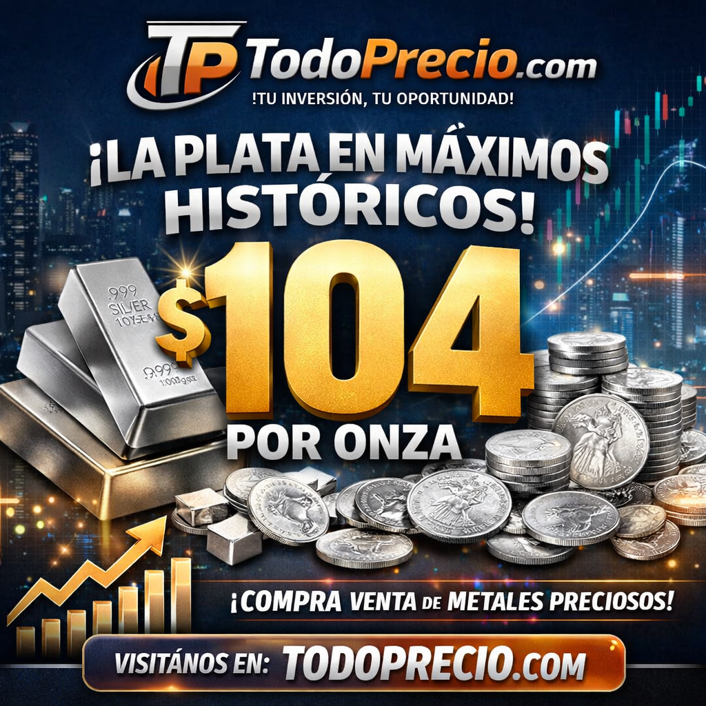 La Plata en Máximos Históricos: Supera los $100 e Incursiona Cerca de $104 Por Onza 2 a1c146ab dbe0 4bd1 9464 fc2cd35b5cdb