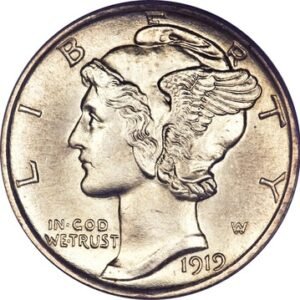 10 Centavos Dólar Plata 0.900 1916-1945 | USA