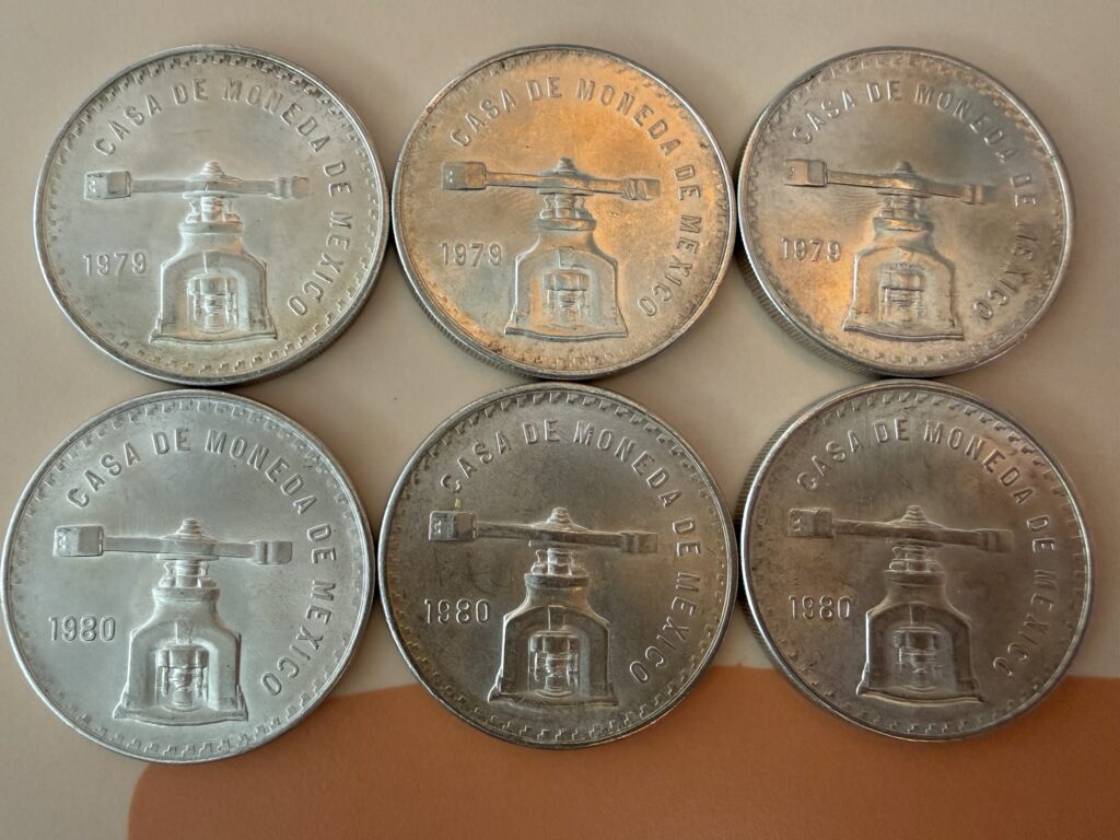 Inicio TodoPrecio.com 43 Lote 6 Oz. Troy Plata Pura Mo. 1979-1980 México
