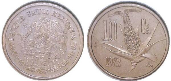 10 Centavos Mazorca Elote 1974-1980 2 10 Centavos Mazorca Elote 1974-1980 - Image 2