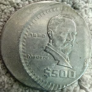 $500 Pesos Madero 1988 Mo. | Error