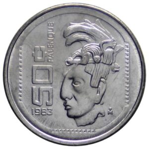 50 Centavos 1983 Mo. | Pakal el Grande de Palenque