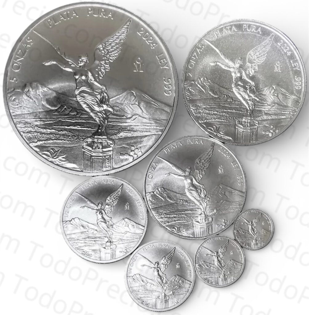 Inicio TodoPrecio.com 44 7 Monedas Libertad Plata 999 De 5 2 1 1/2 1/4 1/10 1/20 Oz Año Azar