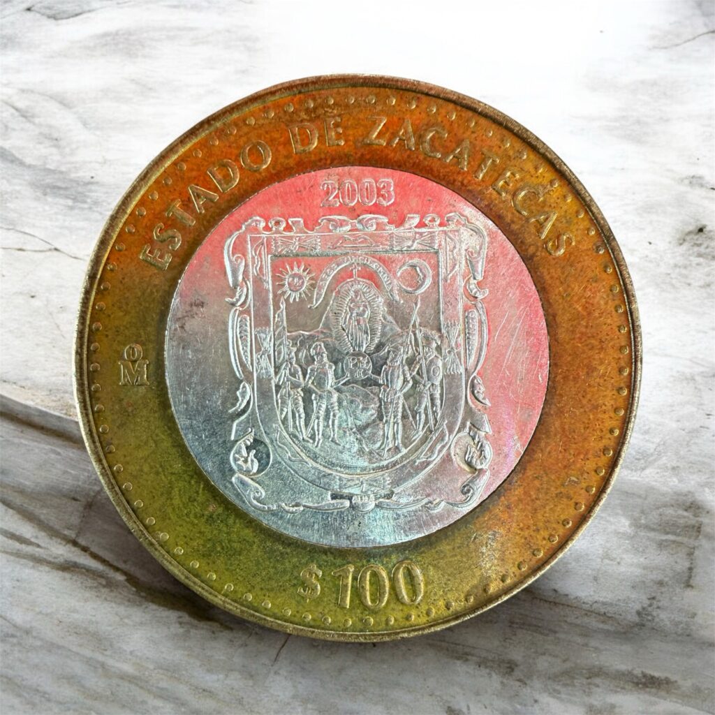 Inicio TodoPrecio.com 40 100 Pesos Zacatecas 2003 Mo. 1/2 Onza Plata Pura