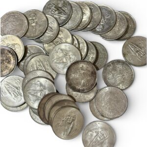 1 Kilo de Monedas de $100 Pesos Morelos 1977-1978 Plata Ley .720